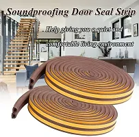 D Shaped Self-Adhesive EPDM Doors and Windows Foam Seal Strip Soundproofing Collision Avoidance Rubber Weatherstrip Tape-thumb3