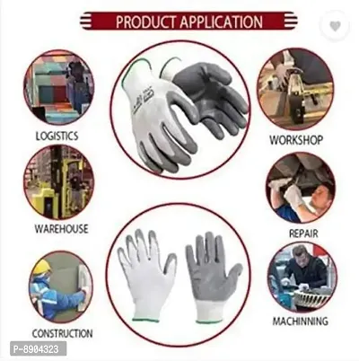 Nylon Safety Hand Gloves | Anti Cut | Cut Resistant | Industrial | Domestic Hand Gloves-thumb2