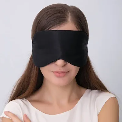 Blind Sleeping Eye Mask Slip Night Sleep Eye black 3D Cotton Cover Super Soft  Smooth Travel Masks for Men Women Girls Boys Kids