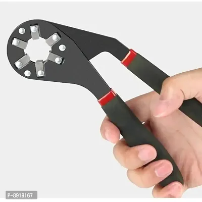 8 Inch Multi-Function Hexagon Universal Wrench Adjustable Bionic Plier Spanner Repair Hand Tool Single Sided Bionic Wrench Household Repairing Wrench Hand Tool-thumb0