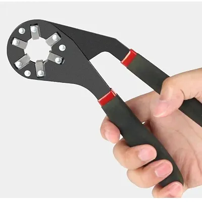 8 Inch Multi-Function Hexagon Universal Wrench Adjustable Bionic Plier Spanner Repair Hand Tool Single Sided Bionic Wrench Household Repairing Wrench Hand Tool