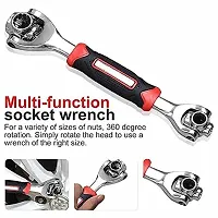 Tiger wrench 48 in 1 Swivel Head Multi Tool Spanne Tools Socket Works with Spline Bolts Multifunction PassTorx 360 Degree 6-Point Universal Furniture Car Repair-thumb1