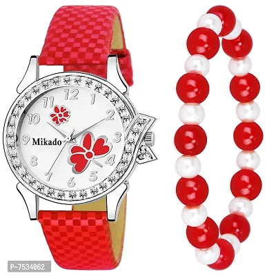 Mikado Crystilo Fashion Analog Watch with Crystal Glass Adjustable Bracelet for Women Analog Watch - for Women