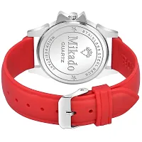 Mikado Ruby Red Analog Wrist Watches with Jewel Set for Women-thumb2