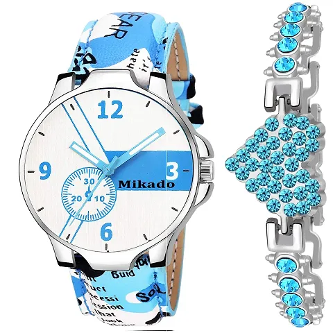 Mikado Couple Icon Wrist Watch Combo for Boy's and Girls