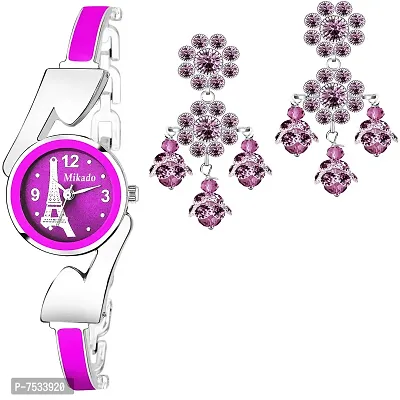 Mikado Special Combo for Girls || Watch  Earrings