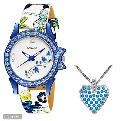 Mikado Designer Analogue Women's Watch and Jewelry Set Combo