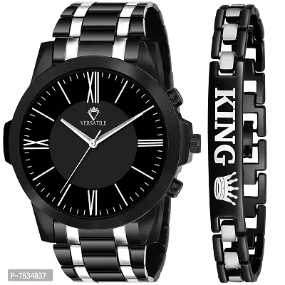 Versatile VS099 Fantastic Fashionable Two Tone Plated Quartz Analog Watch for Men's Analog Watch Analog Watch - for Men