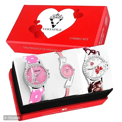 Mikado Multicolor Fashionable Watches Combo for Women and Girls Analog Watch - for Women