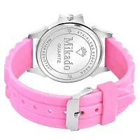 Mikado Pink Shine Heart Analog Women Watch with Beautiful Pink Jewel Set for Women-thumb2