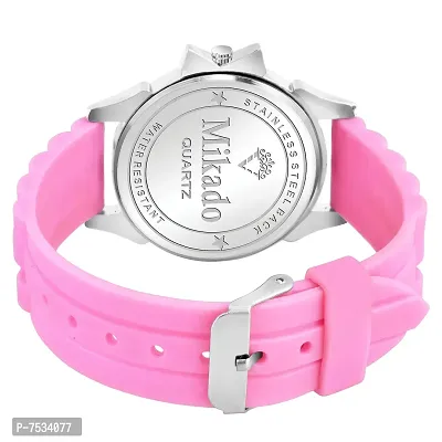 Mikado Pink Shine Heart Analog Women Watch with Beautiful Pink Jewel Set for Women-thumb3