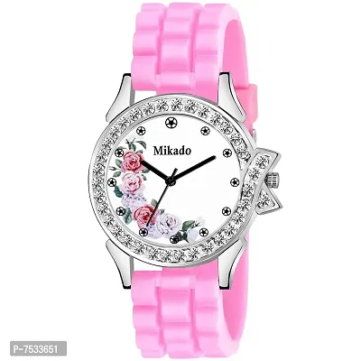 Mikado Beautiful Rosette Analog Wrist Watch for Women