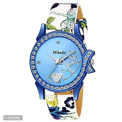 Mikado Blue Magnificent Analog Watch for Girls-thumb0