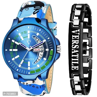 Versatile Prince of Fashion Branded Bracelet Day and Date Multifunctional Watch for Mens Analog Watch - for Men-thumb0