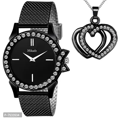 Mikado LX21 Black Analog Watch for Women Analog Watch - for Women