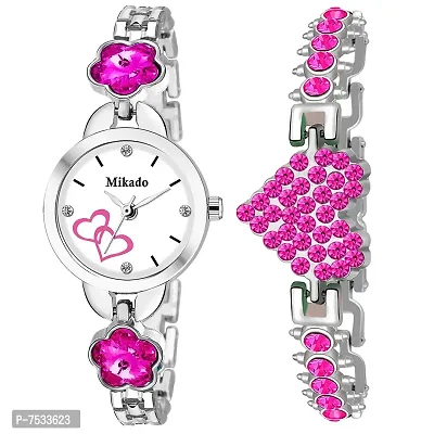 Mikado New Pink Combo Watches for Women