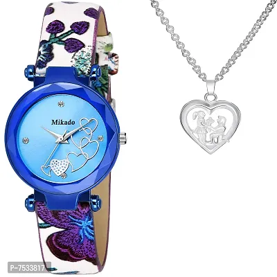 Buy online Cadeau Charming Watch And Pendant Set For Women from watches for  Women by Mikado for ₹213 at 89% off | 2024 Limeroad.com