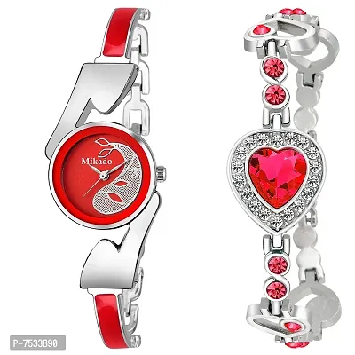 Mikado Red Eagle Stylish Analogue Girl's And Women's Watch