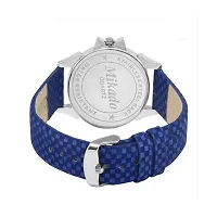 Mikado Analogue Men's  Women's Watch (Multicolored Dial Blue Colored Strap) (Pack of 2)-thumb2