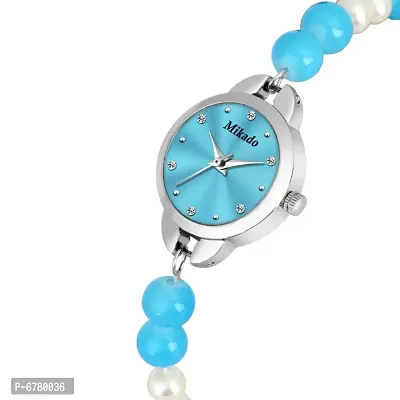 Girls Adjustable Bead strap Watches-thumb0