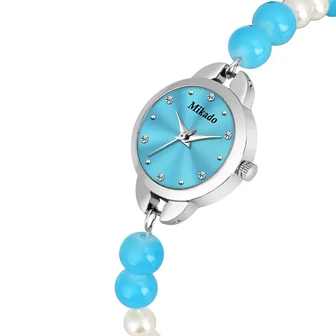 Girls Adjustable Bead strap Watches