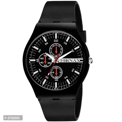 Classy Silicone Analog Watches for Men-thumb0