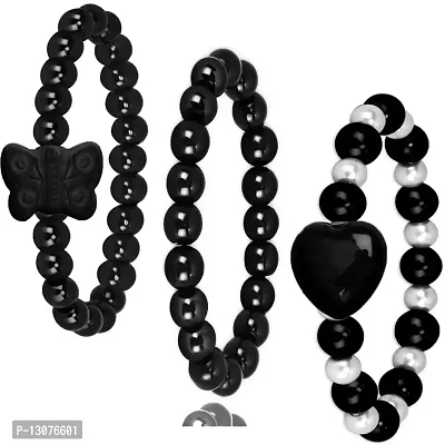 New Perfect Gift Pack of 3 Beaded Bracelets for Girls  Women-thumb0
