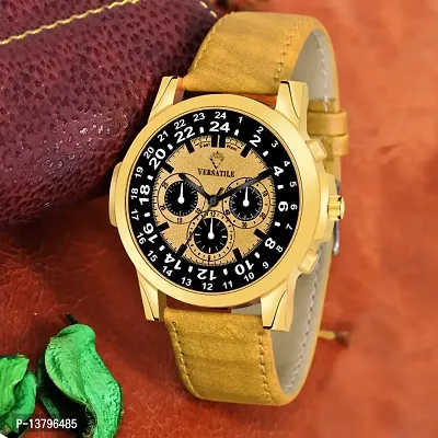 Versatile Gold Plated Mens Analog watch