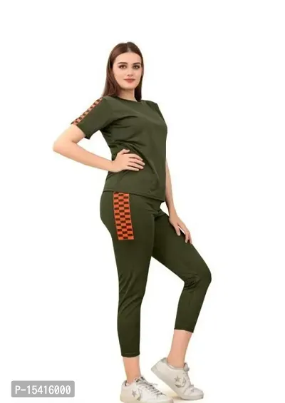 Ocean Drive Stretchable casual T-shirt and Trousers for Women's and Girls-thumb3