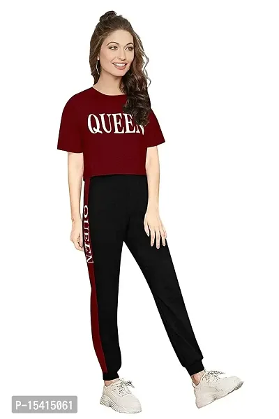 Ocean Drive Stretchable casual T-shirt and Trousers for Women's and Girls-thumb1