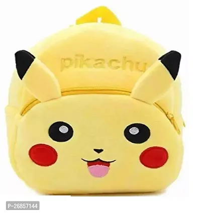 Stylish Yellow Pikachu School Bags For Kids Pack Of 1-thumb0