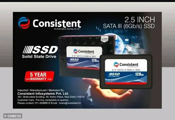 Consistent 2.5 inch sata SSD III 6Gb/s 128GB Storage-thumb0