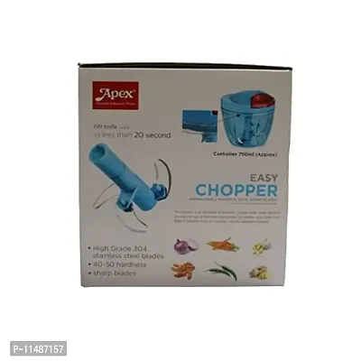 SHREE GANESH Handy and Compact || Chopper with 3 Blades for Effortlessly Chopping || Vegetables and Fruits (Purple)-thumb2