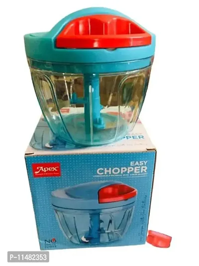 APEX Easy Chopper with 3 Blades for Effortlessly Chopping Handy Chopper Unbreakable Plastic with Sharp Blades || Vegetables and Fruits