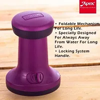 APEX Vegetable Push Chopper || Ideal for Vegetables and Fruits || Hand Press Food Chopper || Stainless Steel Blade-thumb4