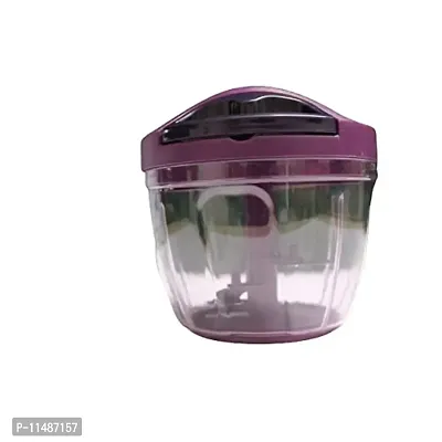 SHREE GANESH Handy and Compact || Chopper with 3 Blades for Effortlessly Chopping || Vegetables and Fruits (Purple)