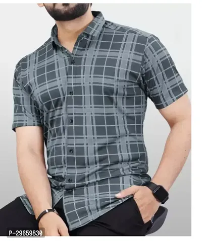 Trendy Cotton Short Sleeves Casual Shirt for Men-thumb0