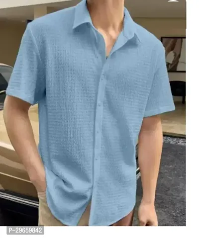 Trendy Cotton Short Sleeves Casual Shirt for Men-thumb0