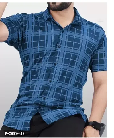 Trendy Cotton Short Sleeves Casual Shirt for Men-thumb0