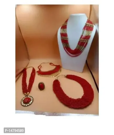 Gorgeous Fabric Beads Women Jewelry Set