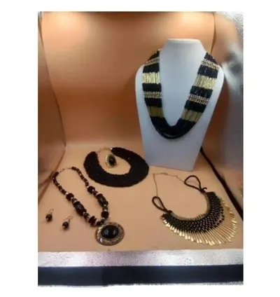 Gorgeous Fabric Beads Women Jewelry Set