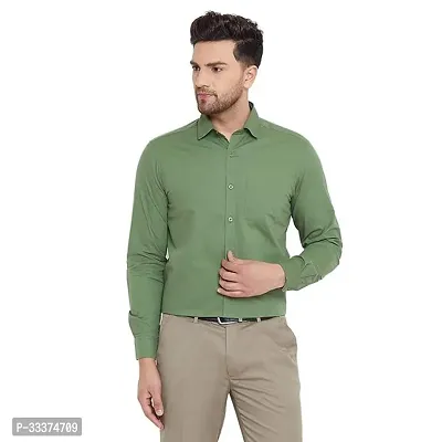 Stylish Cotton Blend Solid Casual Shirt for Men