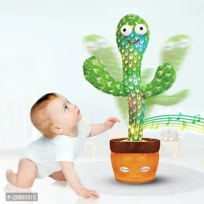 Kids Singing Talking Recording Dancing Cactus Toy-thumb0