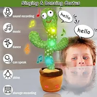 Kids Singing Talking Recording Dancing Cactus Toy-thumb1