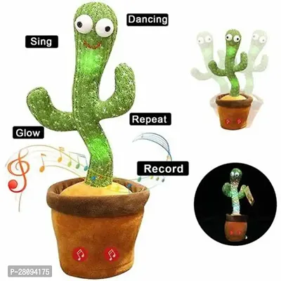 Dancing Cactus, Singing Cactus Toy, Cactus Plush Toy for Home Decoration and Children Playing Without Recording Function-thumb0