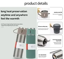 Vacuum Flask Set Stainless Steel Drinking Metal Water Bottle Gift High Quality Vacuum Flask Bottle - 500ml-thumb2