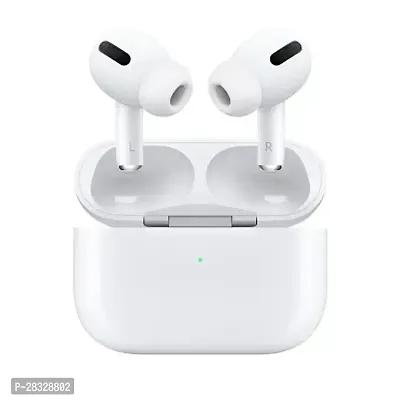 Stylish White Bluetooth Wireless Earphones With Microphone-thumb0
