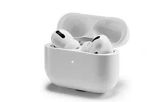 Stylish White Bluetooth Wireless Earphones With Microphone-thumb3