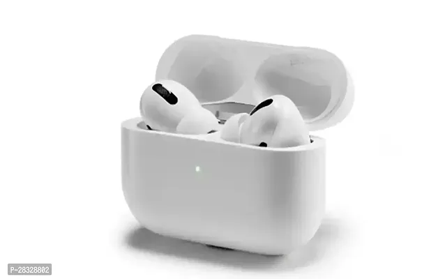 Stylish White Bluetooth Wireless Earphones With Microphone-thumb4
