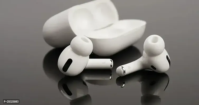 Stylish White Bluetooth Wireless Earphones With Microphone-thumb5